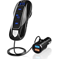 SONRU Más NuevoTransmisor FM Bluetooth 5.0- Manos Libres y Adaptador de Radio para Vehículos- Reproductor MP3 Coche- QC3…